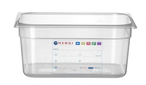 HENDI Gastronorm Container GN 12 95L Transparent Rezistent la Temperatura