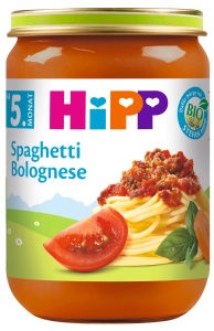 Hipp Spaghetti Bolognese, 6 x 190 g, Bio, fara aditivi
