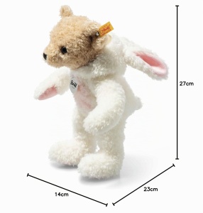Hoodie Teddy Bear Steiff 114052, 27cm, Culoare Alb - Img 7