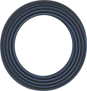 Hose de gradina Fiskars L, 30 m, UV-protejat, negruportocaliualbastru