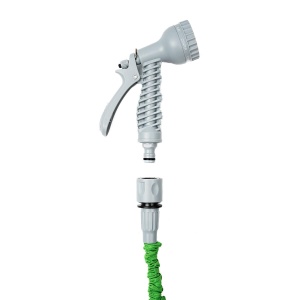 Hose extensibil InnovaGoods, 15 m, cu pistol cu 7 tipuri de spray, robust - Img 3
