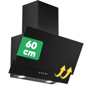Hota Bomann DU 7607 G 60cm Negru Sticla LED 3 Trepte Umluft si Abluft - Img 8