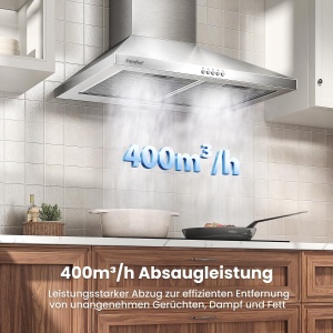 Hota de bucatarie COMFEE CH60A17EM400SS, 60cm, 400mh, inox - Img 5