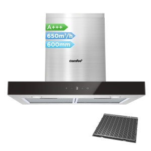 Hota de bucatarie COMFEE TSHM77SS-60, 60 cm, 650 mh, inox