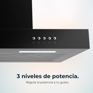 Hota decorativa Cecotec Bolero Flux TM 606500, 60 cm, 165 W, 650 mh, Negru - Img 9