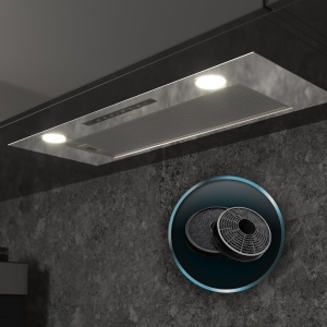 Hota incorporabila Cecotec Bolero Flux IT 755500 75 cm Inox 550 m3h Clasa A Touch Control - Img 9