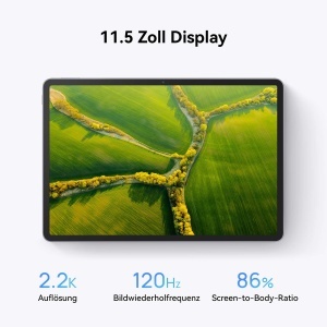 HUAWEI MatePad 11.5, Nou, Tableta, 6GB+128GB, Ecran FullView de 11.5 inchi, Rezolutie 2.2K, Incarcare 22.5 W, WPS Office, Baterie cu 7700 mAh, Camera 13MP, Note, Gri spatial - Img 2