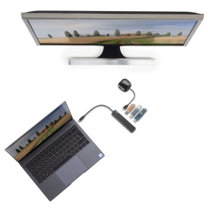 Hub USB C Hama, 5 Porturi, 4K HDMI, Negru - Img 3
