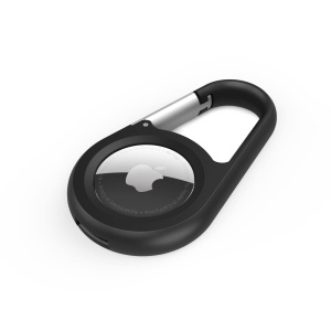 Husa AirTag Belkin cu Carabinier, Protectie Antisoc, Negru