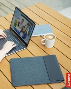 Husa Laptop Lenovo Yoga 14,5 inch, Magnet, Slim, Culoare Tidal Teal - Img 8