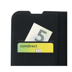 Husa pentru iPhone 14 Hama, neagra, cu suport, doua carduri, anti-fingerprint - Img 7