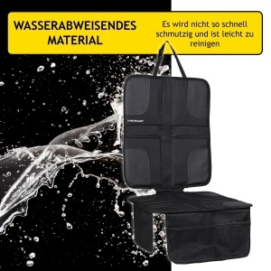 Husa pentru scaun auto DUNLOP - 121x45 cm, impermeabila, cu organizator - Img 3