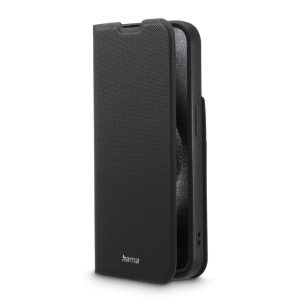 Husa pentru telefon Hama pentru iPhone 15 Pro, neagra, cu suport si compartiment pentru carduri - Img 2