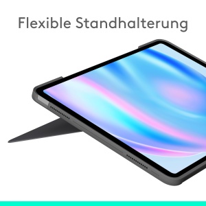Husa Tastatura Logitech Combo Touch pentru iPad Air 13 (M2, M3, M4), Trackpad Mare, Culoare Gri - Img 2