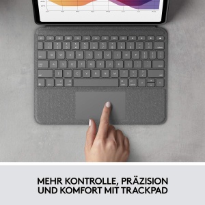 Husa Tastatura Logitech Folio Touch pentru iPad Air 45, cu Trackpad, Iluminare Tasta - Img 2