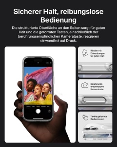 Husa Transparenta Belkin SheerForce Clear pentru iPhone 17 Pro, MagSafe, Antisoc - Img 3