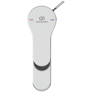Ideal Standard BC829AA Robinet de lavoar Cerabase H80, cu set de scurgere cu buton, proiectie 10,6 cm, cromat - Img 4