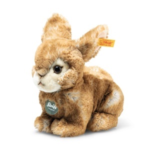 Iepuras de plus Steiff Melly, 20 cm, din material reciclat, moale si usor de spalat