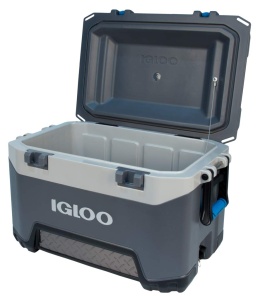 IGLOO Cooler BMX 52 albastru, stabil Thermobox 49 L, cutie izolata pentru camping, timp liber si munca - Img 4