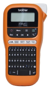 Imprimanta etichete Brother PT-E110VP cu husa si sursa
