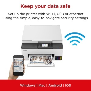 Imprimanta multifunctionala Canon MAXIFY GX1050, MegaTank, wireless, duplex automat - Img 5