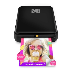 Imprimanta portabila KODAK Step - Mini imprimanta foto color 2x3, Bluetooth, negru - Img 1