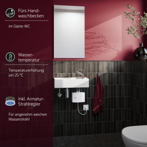 Incalzitor de apa electric AEG MTE 350, 3.5 kW, pentru chiuveta, Made in Germany - Img 4