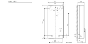 Incalzitor electronic de apa instantaneu AEG DDLE EASY 24 kW, selectare usoara a temperaturii prin 2 temperaturi fixe 42degC si 55degC. Conexiune fixa 400V, testat VDE, 228842 - Img 2