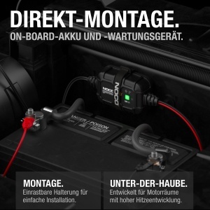 Incarcator auto NOCO GENIUS2D 2A 12V pentru baterii plumb-acid montare directa protectie supraincarcare - Img 2