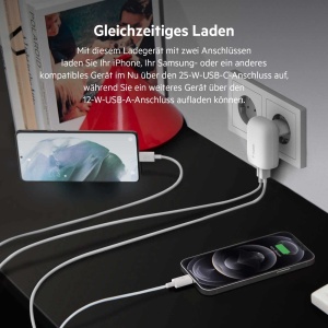 Incarcator Belkin USB-C PPS PD, 37 W, 2 porturi, pentru iPhone si Samsung - Img 5
