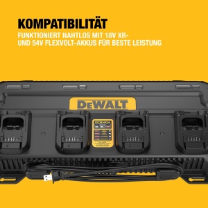 Incarcator DEWALT XR Quadport 4A pentru acumulatori 18V si 54V - Img 2