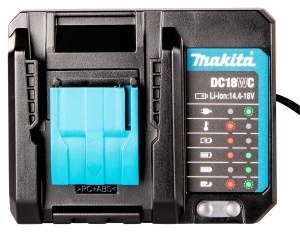 Incarcator pentru acumulatori Makita DC18WC, 14.4V-18V, LED-uri, montare pe perete