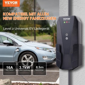 Incarcator portabil pentru vehicule electrice VEVOR 16A, 3,68kW, cablu 8,6m - Img 2