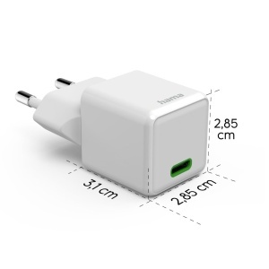 Incarcator rapid Hama 30W USB-C, suport Power Delivery, mini format alb - Img 3