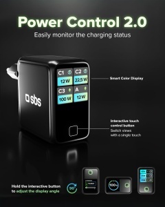 Incarcator rapid SBS Pulse Power 100W USB-C, 4 porturi, tehnologie GaN - Img 5