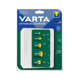 Incarcator universal VARTA pentru baterii reincarcabile, 24 AA, AAA, C, D, 1x 9V - Img 2