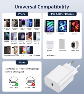 Incarcator USB C 20W BHHB pentru iPhone 1716151413 Pro Max, design compact - Img 6