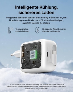 Incarcator USB-C Belkin 67W cu cablu retractabil de 1m, compact si rapid - Img 8