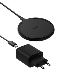 Incarcator wireless Belkin BoostCharge Pro, 15W, negru
