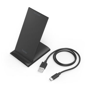 Incarcator wireless Hama QI-FC10S, 10W, USB-C, Negru - Img 2
