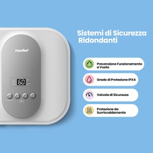 Incazitor de apa electric Comfee D30-15EVG1U, 30 L, alb cu gri, compact - Img 8