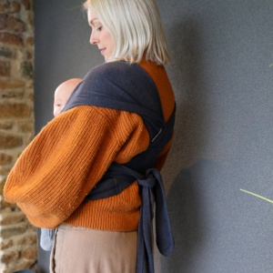 Inchide Pop-In/Close Parent Lite - Hip Healthy, reglabil pentru belbelusi, Sling premium cu mai multe pozitii in culoarea Nightfall - Img 5