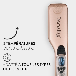 Indreptator de par Demeliss Saint Algue Titanium Smooth Ritual, 40 ml, cu perie de descurcare - Img 5