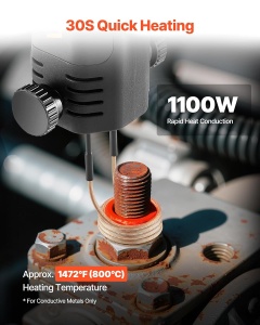 Inductor Electromagnetic VEVOR H7C, 1100 W, Set cu 10 Spule - Img 2