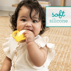Infantino Lil Nibbles Bejring Silikon BPA-Free Texturat Pentru Dinti Sensibili - Img 3