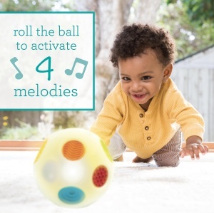 Infantino Sensory Regenbogenball Multicolor Stimuleaza Simturile si Dezvolta Motorica - Img 2