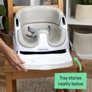 Ingenuity 2-in-1 Baby Base Beige Scaun Multifunctional cu Tavita Detasabila - Img 6