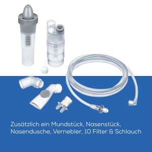 Inhalator Beurer IH 28 Pro Yearpack cu Masti din Silicon, Nasendusche si 10 Filtre - Img 3