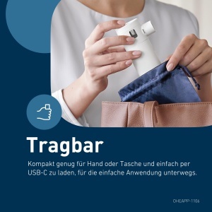 Inhalator OMRON MicroAir Move, portabil, cu tehnologie Mesh, pentru adulti si copii - Img 4