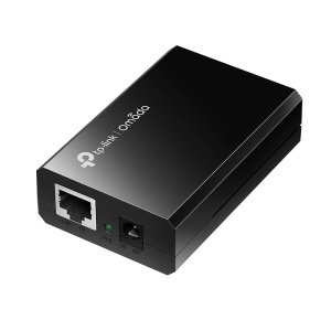 Injektor PoE TP-Link TL-POE150S, 15.4W, Gigabit, Plug Play, Negru